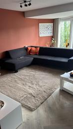Prachtig zacht hoogpolig kleed taupe, Ophalen, Beige, 200 cm of meer, Zo goed als nieuw