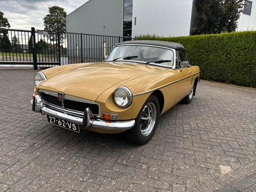 MG-B Roadster, origineel Nederlands, overdrive, 1e eigenaar!, Auto's, Oldtimers, Bedrijf, Lederen bekleding, Open dak, Radio, Trekhaak