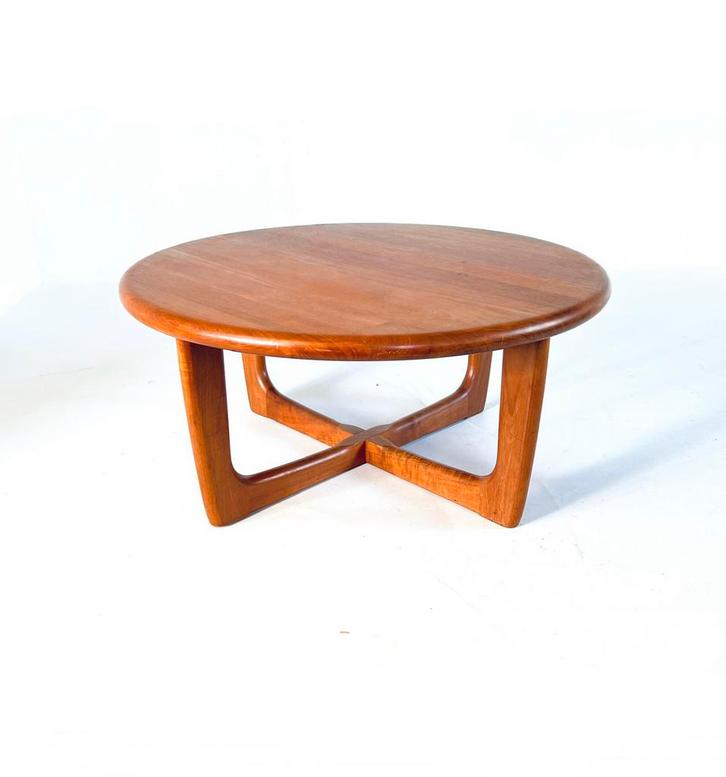 Vintage salontafel Niels Bach, Randers Møbelfabrik ‘70, Huis en Inrichting, Tafels | Salontafels, Zo goed als nieuw, Minder dan 50 cm