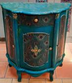 Turquoise kastje, Huis en Inrichting, Ophalen, Zo goed als nieuw, Minder dan 150 cm, Metaal