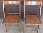 2x vintage klapstoel, klapstoelen met webbing, samen 60 euro, Antiek en Kunst, Ophalen of Verzenden