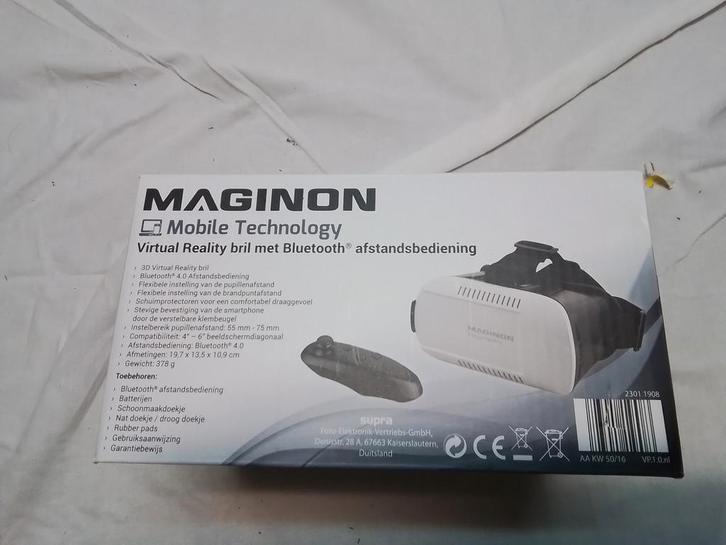 Maginon VR bril met Bluetooth afstandsbediening, Spelcomputers en Games, Virtual Reality, Telefoon, Ophalen of Verzenden