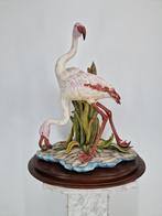 Viertasca Flamingo’s | Italiaans Capodimonte porselein, Antiek en Kunst, Ophalen of Verzenden