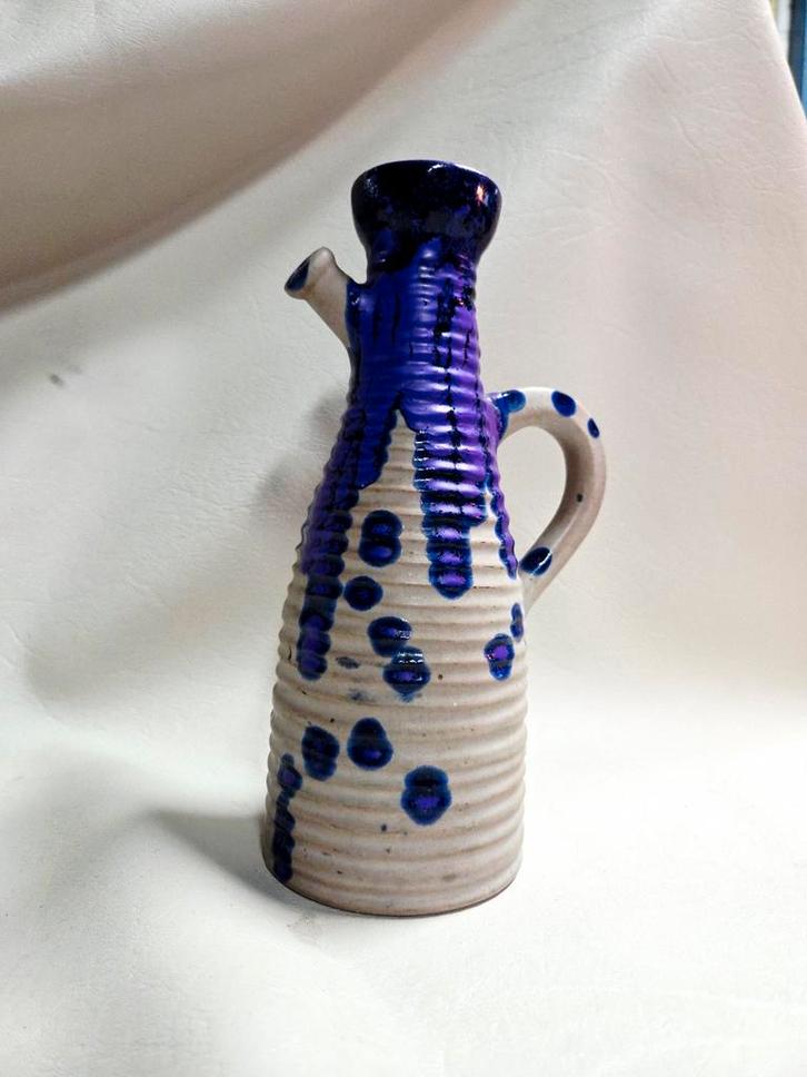 West-Duitse Aardewerk Kan - Fat Lava Stijl, Huis en Inrichting, Woonaccessoires | Vazen, Gebruikt, Overige kleuren, Minder dan 50 cm