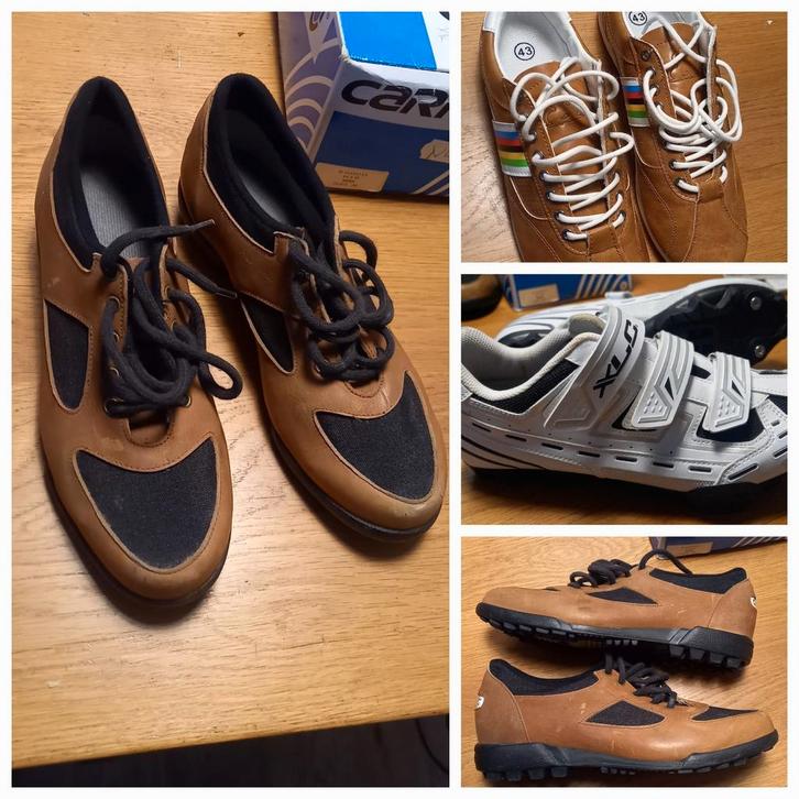 Retro wielerschoenen maat 41/42/43 Carnac, XLC. SPD Retro, Fietsen en Brommers, Fietsaccessoires | Fietskleding, Nieuw, Heren