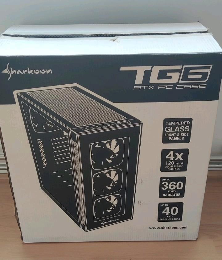 Sharkoon TG6 RGB ATX, Computers en Software, Computerbehuizingen, Zo goed als nieuw, Ophalen of Verzenden