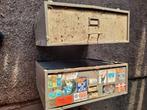 2 X vintage ijzeren lades 72X78X29 hoog, Ophalen, Gebruikt