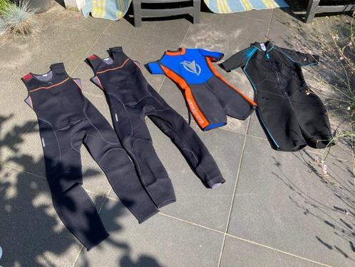 2 kinder wetsuits + 2 kinder shortie wetsuits—prijsverlaging, Watersport en Boten, Watersportkleding, Gebruikt, Wetsuit, Kind