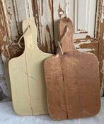 2x Brocante houten snijplanken - broodplanken - brood plank, Antiek en Kunst, Ophalen of Verzenden