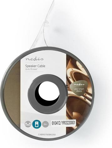 Nedis 2 x 0.75 mm² Koper (Speaker kabel) *Nieuw* beschikbaar voor biedingen