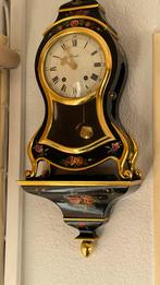 Antieke Wandklok met Bloemenmotief, Antiek en Kunst, Ophalen