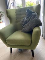 Made oorfauteuil groen, 75 tot 100 cm, Gebruikt, Stof, Ophalen of Verzenden