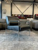 Als nieuw Leolux Gazetta Fauteuil zwart leer Design stoel, Huis en Inrichting, Fauteuils, Leolux, Ophalen of Verzenden, Zo goed als nieuw