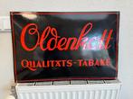 Oldenkott tabak emaille reclamebord, Verzamelen, Ophalen, Gebruikt, Reclamebord