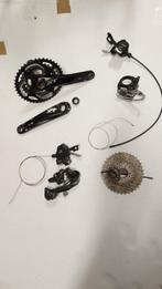 Shimano Deore XT 3x10 MTB Versnellingsgroep, Fietsen en Brommers, Fietsonderdelen, Crankstel of Pedalen, Gebruikt, Shimano, Mountainbike