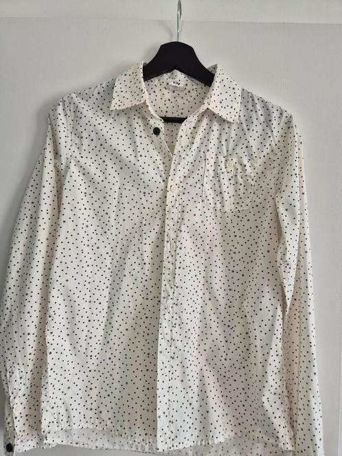 HEMA Jongens Overhemd Sterretjes 158-164, Kinderen en Baby's, Kinderkleding | Maat 158, Zo goed als nieuw, Jongen, Overhemd of Blouse
