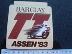 sticker barclay TT assen 1983 wegrace racing, Verzamelen, Verzenden, Zo goed als nieuw, Merk
