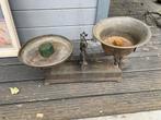 Antieke weegschaal, Tuin en Terras, Bloembakken en Plantenbakken, Ophalen, Minder dan 30 cm, Rond, Zo goed als nieuw
