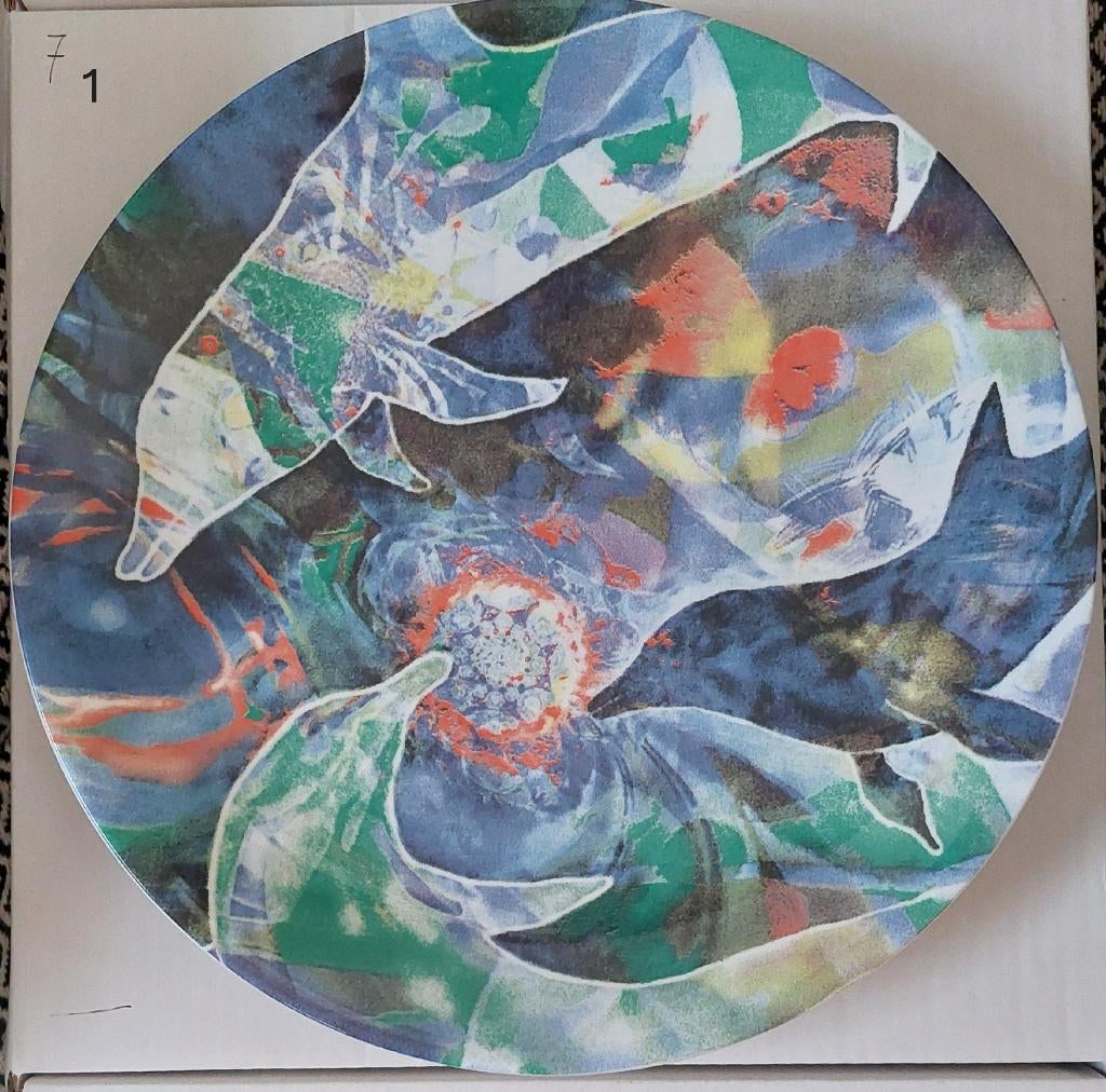 Kunst-op-tafel borden, Antiek en Kunst, Kunst | Schilderijen | Modern, Ophalen of Verzenden