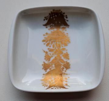 #porseleinen schaaltje met #bladgoud, #Rosenthal
 beschikbaar voor biedingen