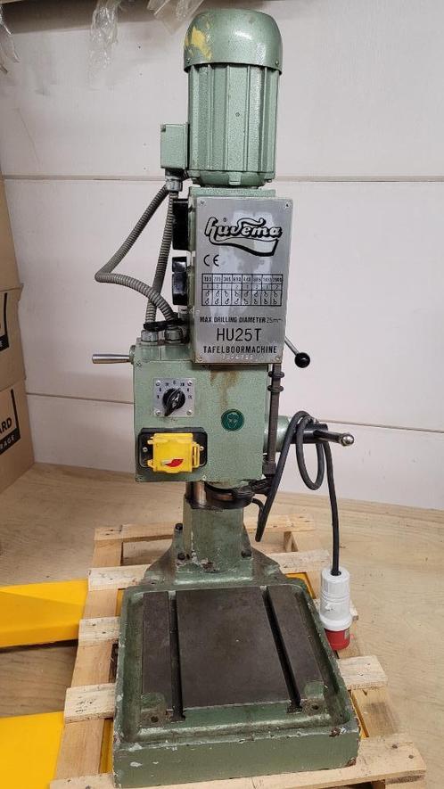 Huvena boor/frees machine (arboga), Doe-het-zelf en Verbouw, Gereedschap | Boormachines, Gebruikt, Kolomboormachine, 600 watt of meer
