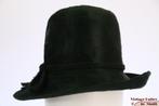 Vintage Dameshoed Mayser groen haarvilt 54 = XS goede staat, Mayser, 55 cm (S, 6⅞ inch) of minder, Hoed, Ophalen of Verzenden
