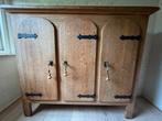 Kast massief licht eiken., Ophalen, Gebruikt, 25 tot 50 cm