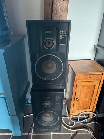Retro Philips LSB387 Boekenkast Speakers - Designerserie beschikbaar voor biedingen