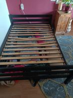 Bed 140x200, Ophalen, Gebruikt, Zwart, Tweepersoons
