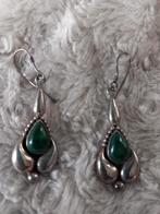 Vinted zilveren oorbellen, Ophalen of Verzenden, Groen, Zilver