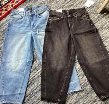 Twee gloednieuwe H&M jeans – barrel fit – maat W28 L30 beschikbaar voor biedingen