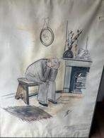 Tekening, Antiek en Kunst, Kunst | Schilderijen | Klassiek, Ophalen