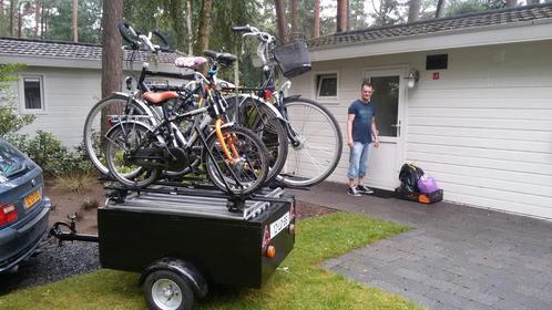 Bagagekar met fietsdrager voor 4 fietsen, Auto diversen, Aanhangers en Bagagewagens, Zo goed als nieuw, Ophalen