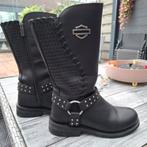 Harley Davidson Dames Laarzen - Zo goed als nieuw!, Ophalen, Hoge laarzen, Harley Davidson, Zwart