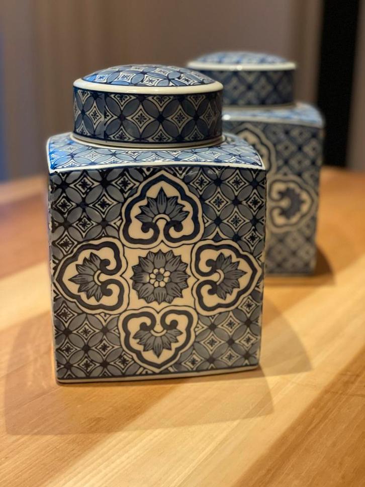 Prachtige Gemberpotten - Set van 2, Antiek en Kunst, Antiek | Keramiek en Aardewerk, Ophalen of Verzenden