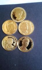 5 x gouden munten, Postzegels en Munten, Munten | Nederland, Koningin Beatrix, Verzenden, Setje, Goud