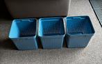 NHG blauw 3x opbergbox, Doe-het-zelf en Verbouw, Kratten en Dozen, Doos, Minder dan 50 cm, Ophalen of Verzenden, Minder dan 40 cm