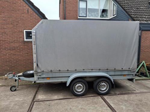 Nette aanhanger met huif, 750 kg,  marge, dus geen btw., Auto diversen, Aanhangers en Bagagewagens, Zo goed als nieuw, Ophalen