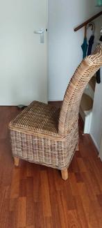 Rotan eetkamerstoelen, Minder dan 75 cm, Riet of Rotan, Zo goed als nieuw, 50 tot 75 cm