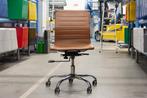 1x Bureaustoelen bruin leer, Gebruikt, Bureaustoel, Bruin, Ophalen