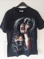 Gothic T-shirt Maat M - Glow in the Dark, Ophalen of Verzenden, Zo goed als nieuw, Maat 48/50 (M), Zwart