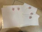 Vintage Schrijfset bloemen  Briefpapier + envelop, Diversen, Schrijfwaren, Ophalen of Verzenden, Zo goed als nieuw