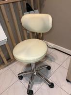 Schoonheidssalon Kruk / Tabouret, Ophalen, Gebruikt, Beige, Bureaukruk