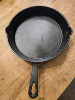 Gietijzeren Koekenpan, Huis en Inrichting, Keuken | Potten en Pannen, Gietijzer, Ophalen of Verzenden, Zo goed als nieuw, Keramische plaat