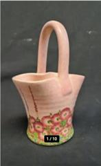 Antique E Radford hand painted Pink Floral Basket vase - 40, Ophalen of Verzenden
