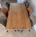 Van Bommel eettafel + 2 stoelen gratis, Ophalen, Gebruikt, 50 tot 100 cm, Vijf personen of meer