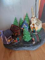 Kerstdorp Keramiek met Verlichting, Ophalen, Gebruikt