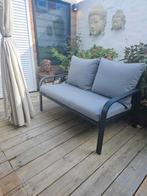 Aluminium Tuinset - Bank, Stoelen & Tafel, 4 zitplaatsen, Aluminium, Ophalen of Verzenden, Loungeset