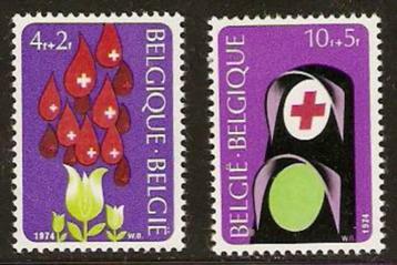 België 1974    Rode Kruis   1757/58   (Pfr) beschikbaar voor biedingen