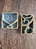 Unieke vintage bronzen asbakken bijzonder design Brutalist?, Antiek en Kunst, Antiek | Koper en Brons, Ophalen